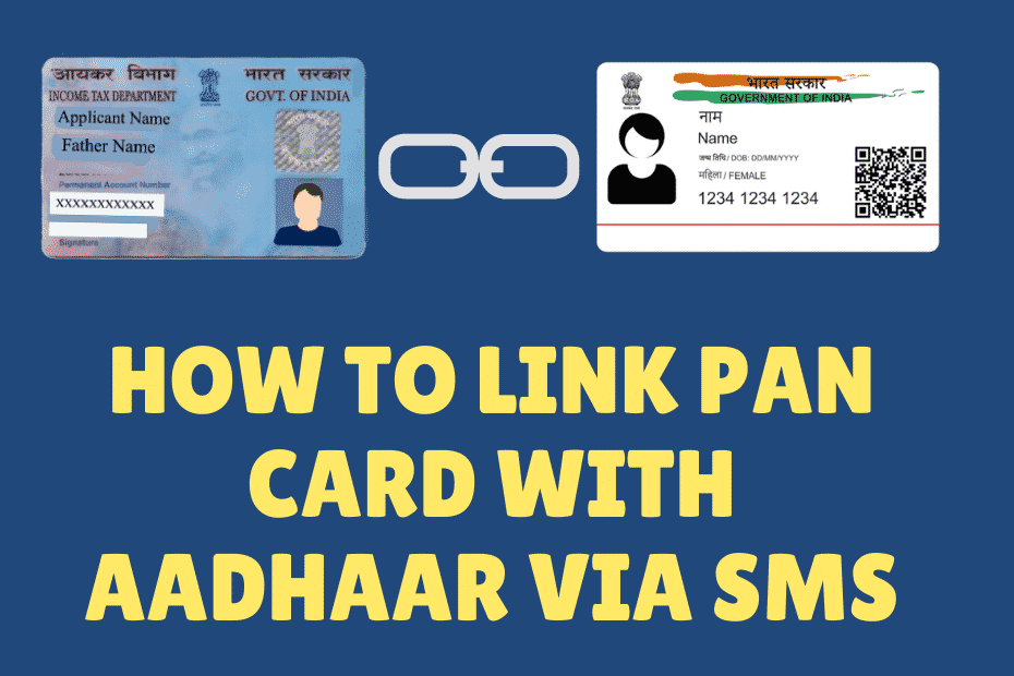how to link pan with aadhaar via sms