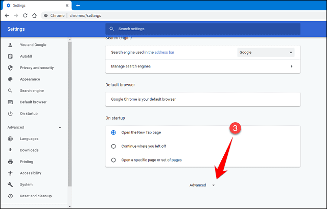 chrome advanced option chrome advanced option