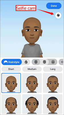 Facebook Avatar option opening Facebook Avatar Opening Options