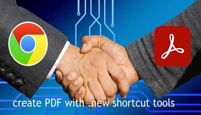 Google and Adobe Shortcut Tool to Create PDF