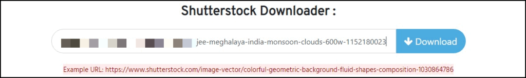 Pasting Stock Image URL in the URL Box of downloader.la Pasting Stock Image URL in the URL Box of downloader.la - how to download stock images without watermark
