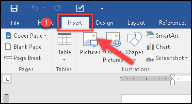 Selecting Insert tab in MS Office Select the Insert tab in MS Office - combine word documents
