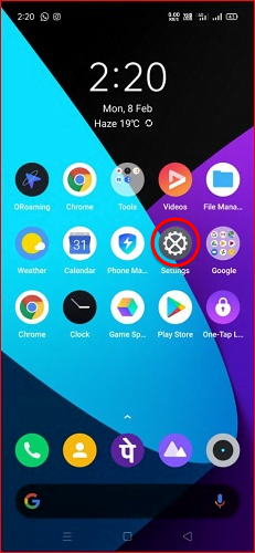 realme settings app icon - How to disable ads on Realme Phone