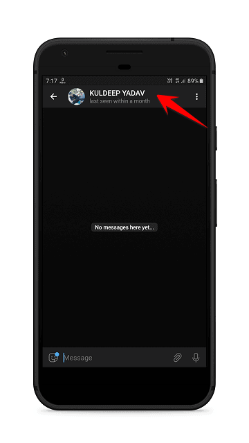 tapping on profile icon or name in telegram telegram secret chat profile window - How to enable Secret Chat in Telegram