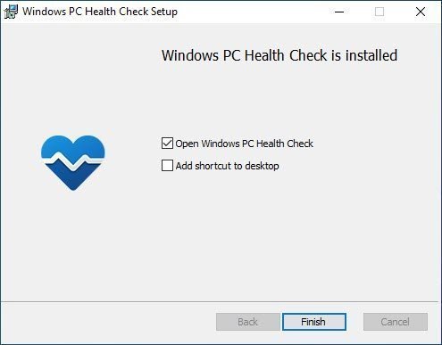 open Windows PC Health Check - Windows 11 System Requirements and Compatibility Checker Tool
