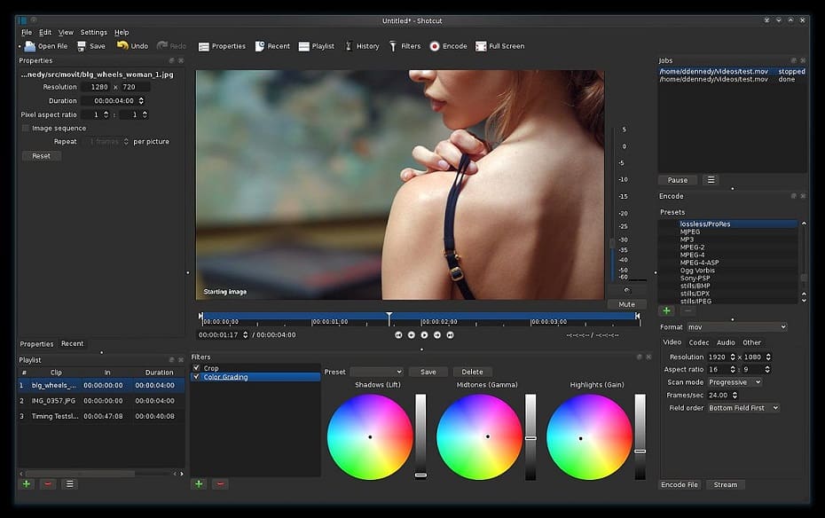 Shotcut Video Editor User Interface - Best Free Video Editing Software for PC