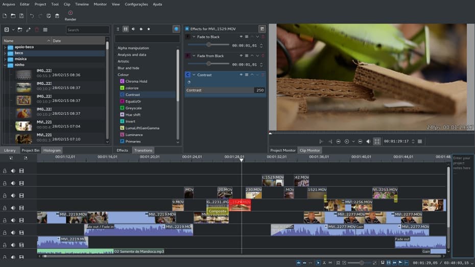 kdenlive video editor interface - Best Free Video Editing Software for PC