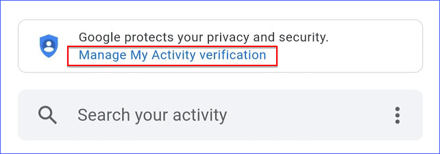 Manage My Activity Verification Link - How to Protect Your Google Search Activity with a Password