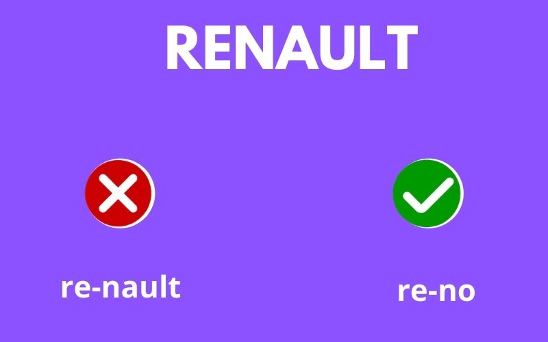how to pronounce renault correctly
