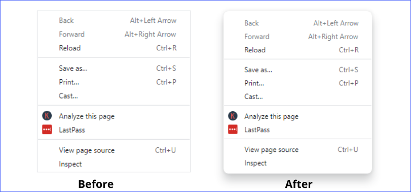 Chrome Windows 11 Style Menus with rounded corners Chrome Windows 11 Style Menus with rounded corners