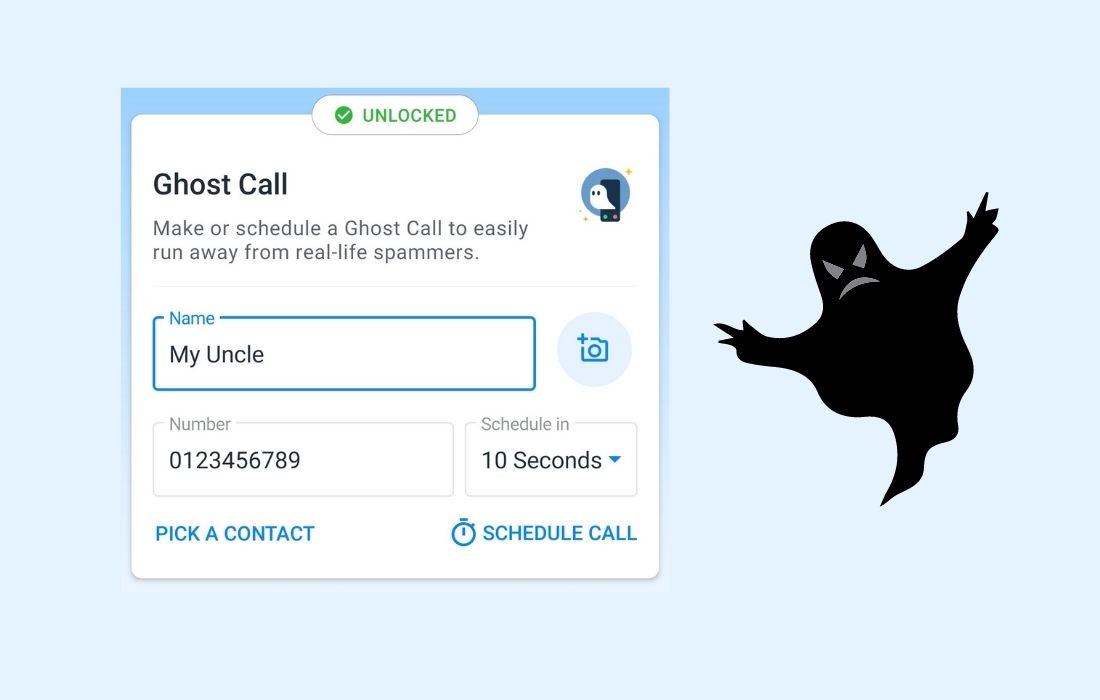 how to make ghost call in truecaller