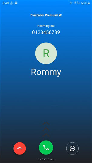 truecall ghost call fake calling screen truecall ghost call fake calling screen