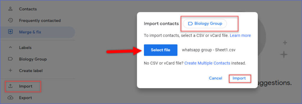 How to add bulk contacts to WhatsApp group from Excel file