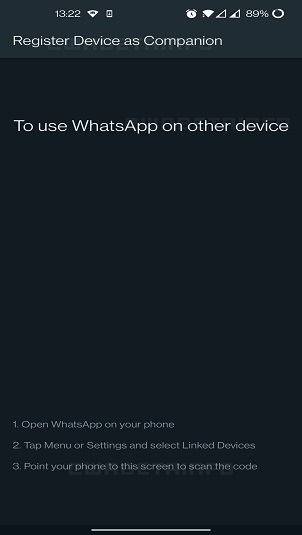 How to link WhatsApp account to Secondary Smartphone 