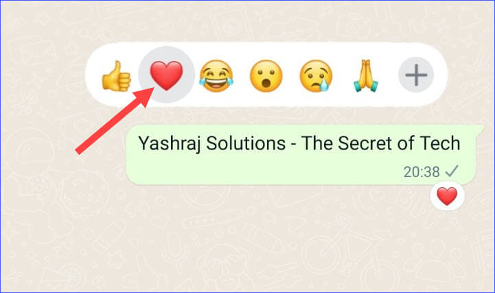 remove or change WhatsApp emoji reaction
