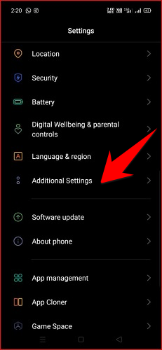  Realme Additional Settings