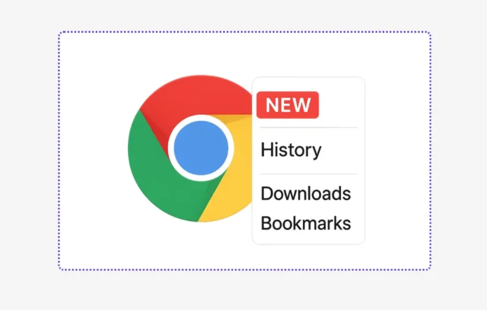 chrome new badge feature